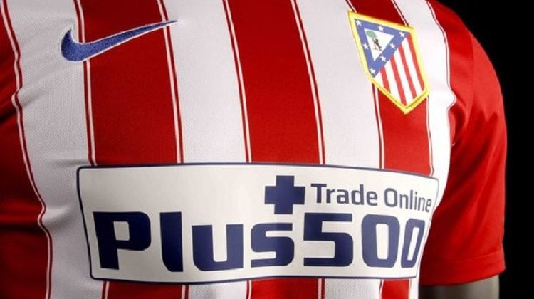 Plus500 patrocinador atlético de Madrid.